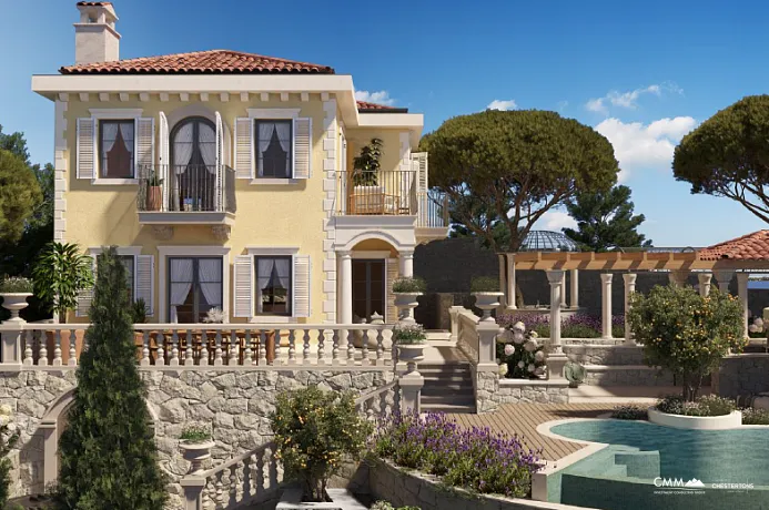 Denizin İkinci Sırasında Lüks Deniz Manzaralı Villa – Luštica